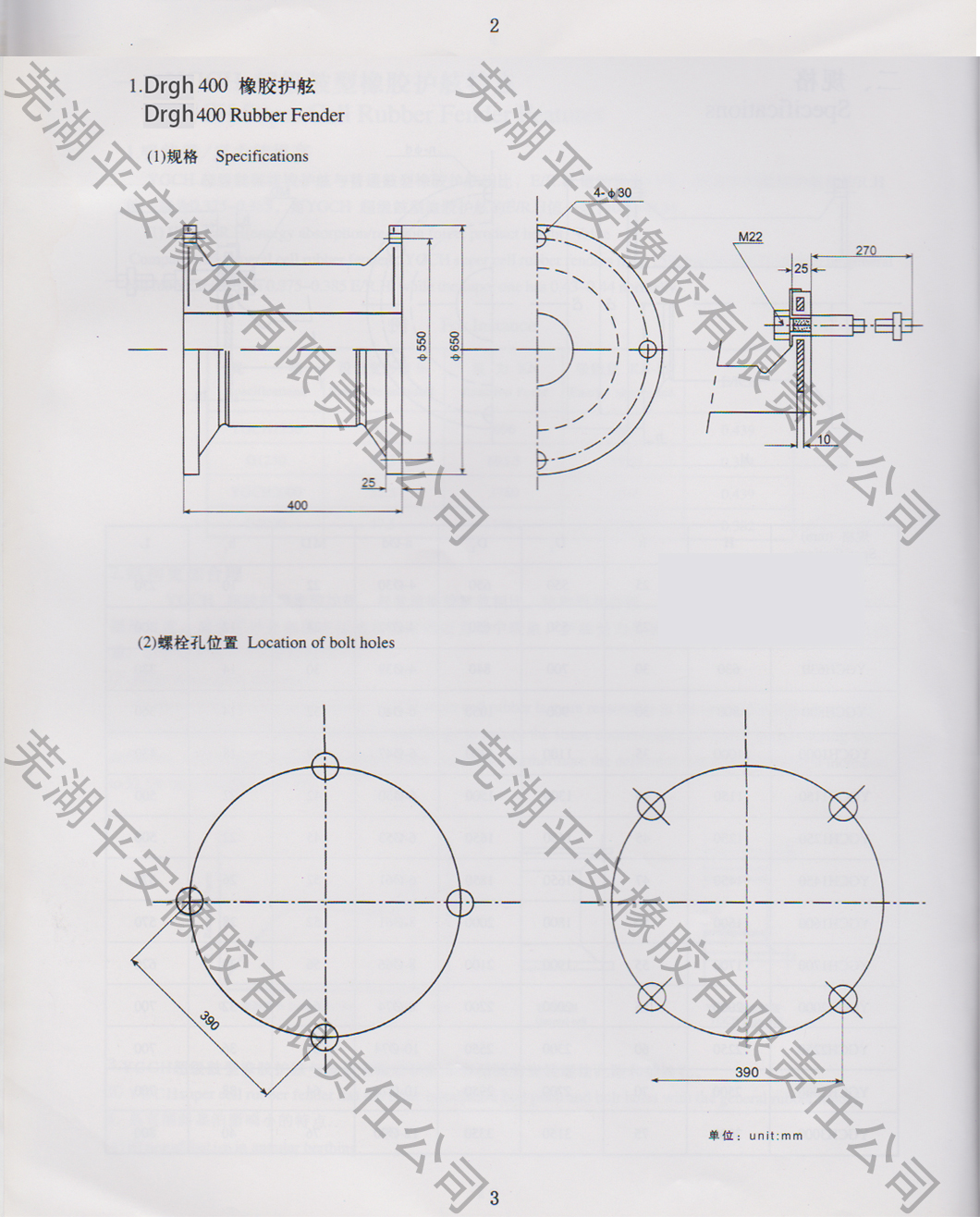 Drgh型橡胶护舷