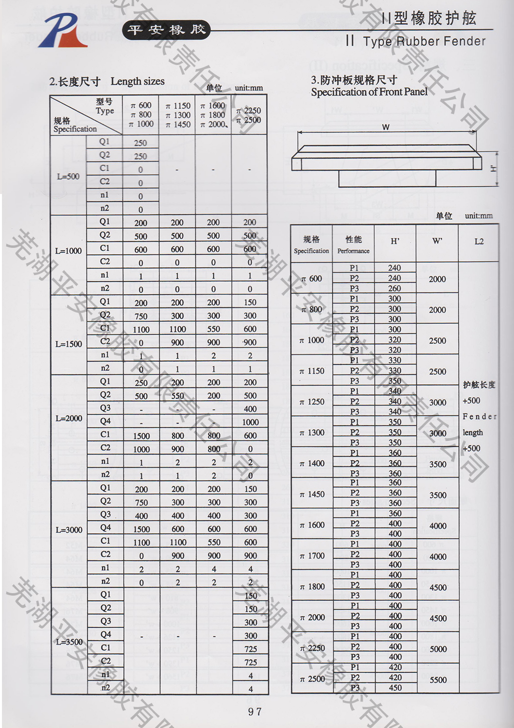 橡胶护舷