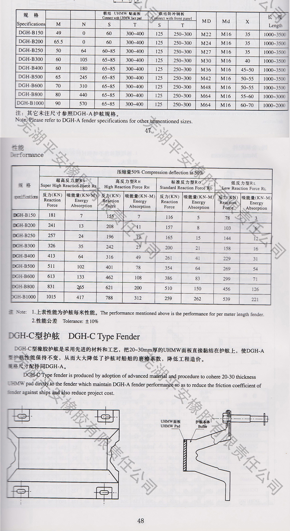 SD-A型橡胶护舷